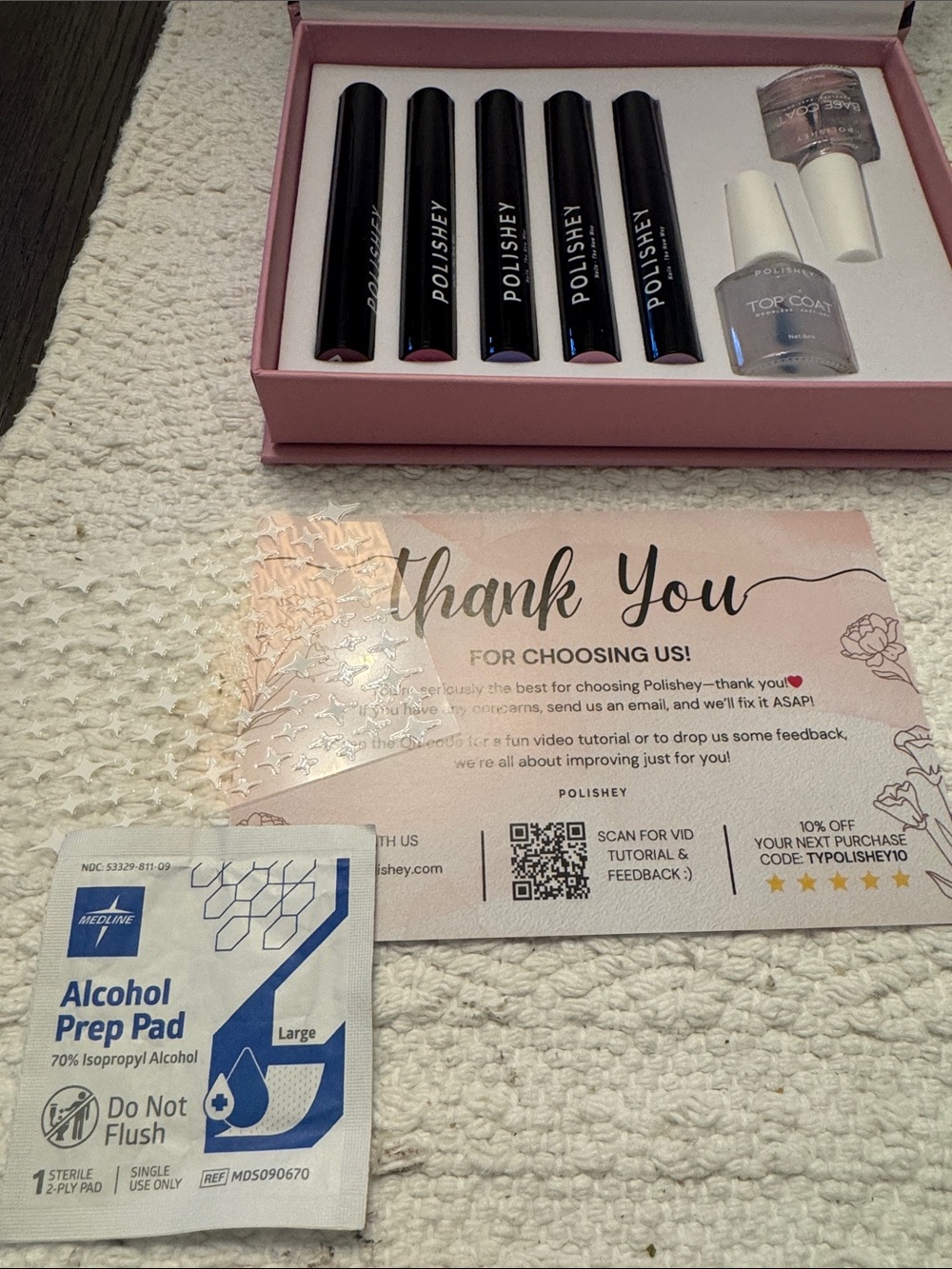POLISHEY Gel Nail Starter Kit — Pink Shades NWT - Picture 3 of 7